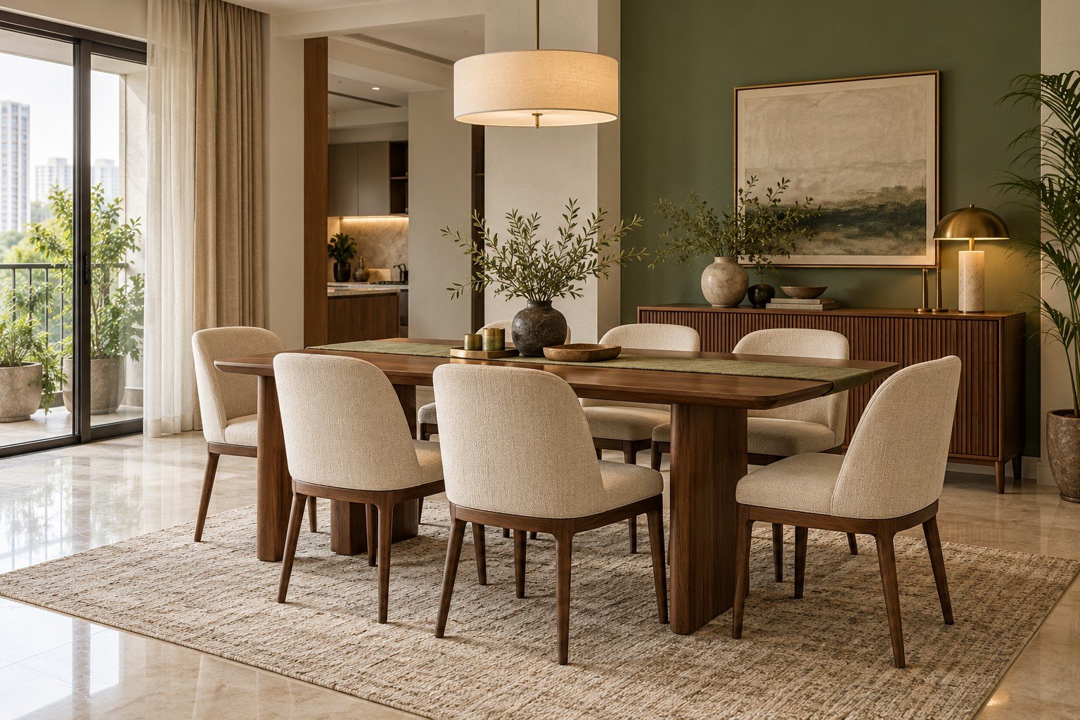 Walnut Dining Set (Demo)