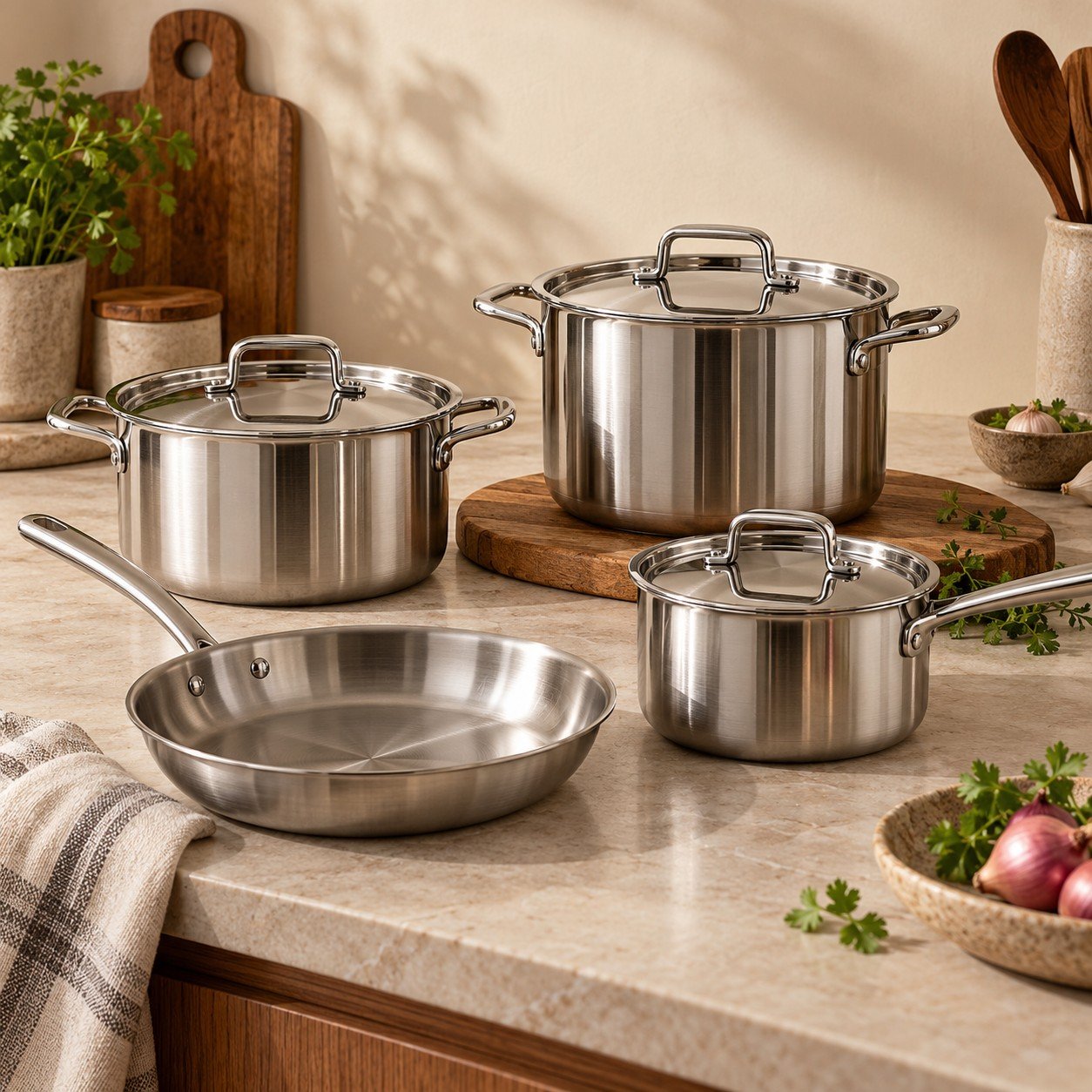 Steel Cookware Set (Demo)